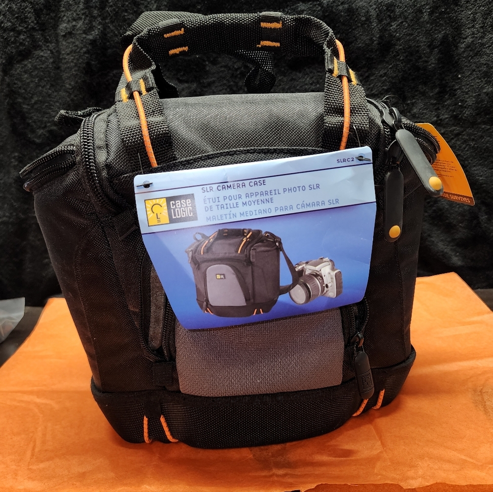 Case Logic Black and Orange Camera Bag-Excellent Condition